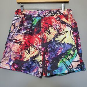 Urban Outfitters Men's Swim Trunks Size Medium Multicolor Abstract Graffiti